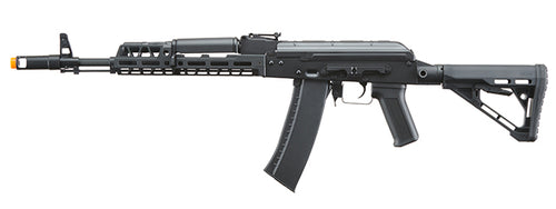 LT-53VS Lancer Tactical AK74 Full Metal Rifle w/ 10.5 inch CNC M-LOK Handguard and Delta Stock (Color: Black)