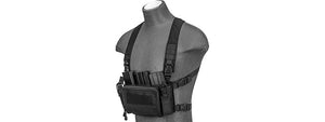 AC-592B WST MULTIFUNCTIONAL TACTICAL CHEST RIG (Black)