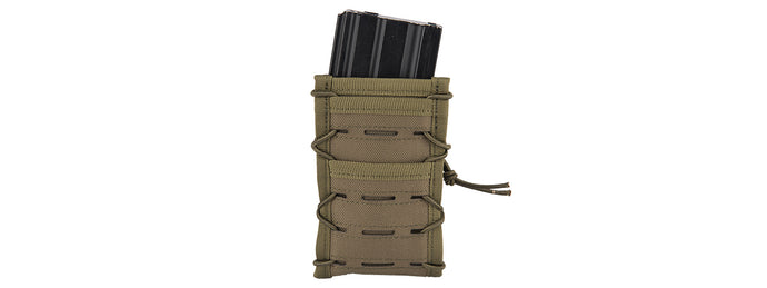 AC-877G SINGLE HIGH SPEED M4 MOLLE MAGAZINE POUCH (OD)