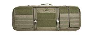 LT-289GN LANCER TACTICAL 1000D NYLON 3-WAY CARRY 35" DOUBLE RIFLE GUN BAG (GREEN)