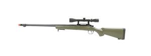 MB07GAB Well VSR-10 Bolt Action Sniper Rifle w/Fluted Barrel, Scope & Bipod (Color:OD Green)