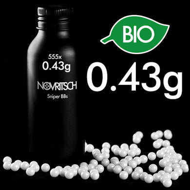 Novritsch 0.43g x 555pcs Sniper Bio BBs