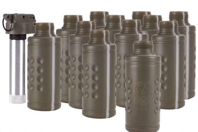 TB-12E Hakkotsu Thunder B Airsoft Co2 Simulation Grenade (Package: 12 Shell Set / Tripwire)