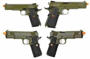 WE / CQB Master Metal 1911 MEU Heavy Weight Airsoft GBB Pistol OD Green