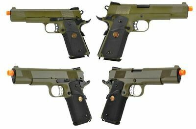 WE / CQB Master Metal 1911 MEU Heavy Weight Airsoft GBB Pistol OD Green