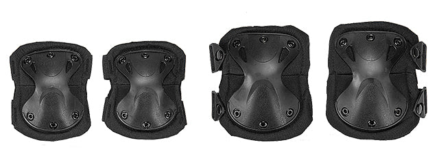 AC-478B Tactical Quick-Release Knee & Elbow Pad Set (Black)