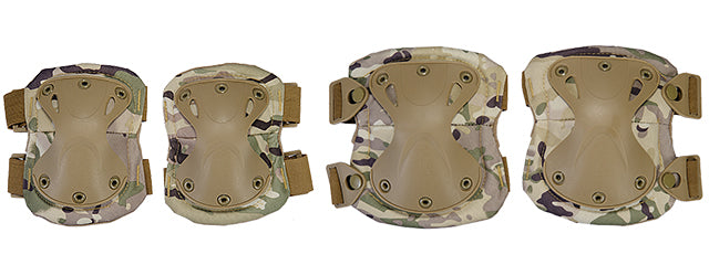 AC-478C Tactical Quick-Release Knee & Elbow Pad Set (Camo)