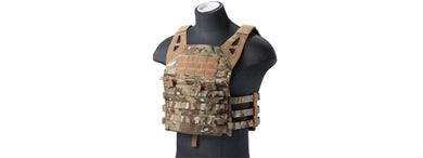 CA-1897C Lancer Tactical Lightweight Molle Tactical Vest with Retention Cords (Color: Camo)