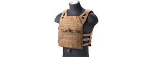 CA-1897K Lancer Tactical Lightweight Molle Tactical Vest with Retention Cords (Color: Khaki)