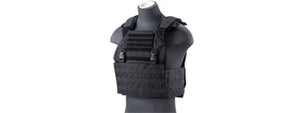 CA-2056B Lancer Tactical Vest with Molle Webbing and Detachable Buckles (Color: Black)
