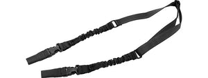 CA-2075B Lancer Tactical 2-Point Bungee Sling with Dual Buckles (Black)