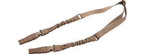 CA-2075K Lancer Tactical 2-Point Bungee Sling with Dual Buckles (Khaki)