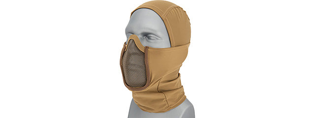 Matrix Shadow Warrior Hood Mesh Balaclava (Tan)