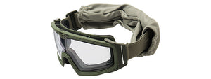 Lancer Tactical Rage Protective OD Green Airsoft Goggles (CLEAR LENS)