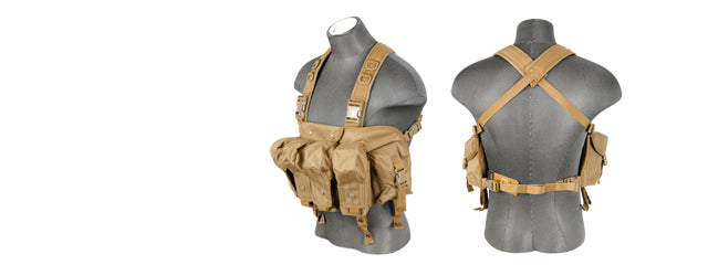 CA-308TN Nylon AK Chest Rig (Tan)