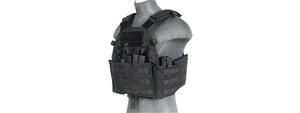 CA-311B2N 1000D Nylon Airsoft Molle Plate Carrier (Black)