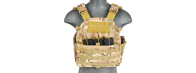 CA-311C2N 1000D Nylon Airsoft Molle Plate Carrier (Camo)