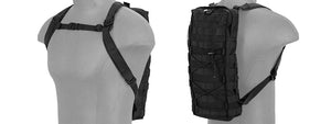 CA-384BN Nylon Molle Attachable Hydration Backpack (Black)