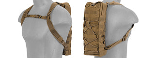 CA-384TN Nylon Molle Attachable Hydration Backpack (Tan)