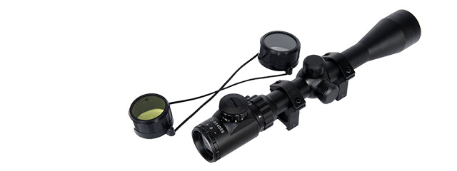 Lancer Tactical CA-406B 3 - 9x Red & Green Illumintated Rifle Scope