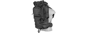 CA-L108B 65L Waterproof Outdoors Trail Backpack (Black)
