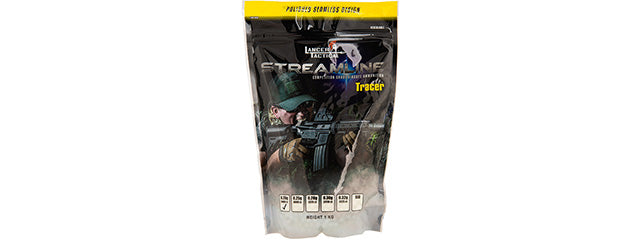 Lancer Tactical Bio-Tracer 0.20g BBs (WHITE), 5000 ct
