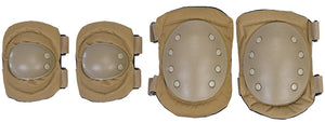 IU-A06 Airsoft Tactical Elbow & Knee Pad Set - Tan