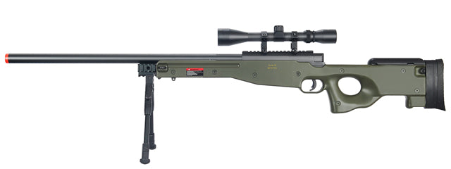 WELL MB01GAB L96 AWP Bolt Action Rifle w/Bipod & Scope (Color: OD Greeen)