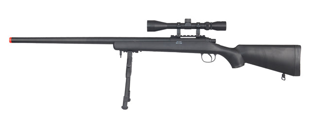MB03BAB Airsoft VSR-10 Bolt Action Sniper Rifle w/ Scope & Bipod Black