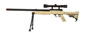 WELL MB06A APS SR-2 Modular Bolt Action Sniper Rifle W/ Scope & Bipod (Tan)