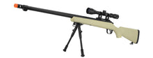 Load image into Gallery viewer, MB07TAB Well VSR-10 Bolt Action Sniper Rifle w/Fluted Barrel, Scope &amp; Bipod (Color: Tan)