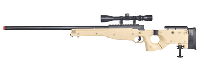 Well MB08TA L96 AWP Bolt Action Rifle w/Folding Stock & Scope (Color: Tan)