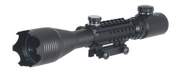 MB1300 4-16x50MM Tri-Rail Illuminated Rifle Scope w/ Intergrated Scope Mount