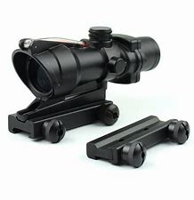 Matrix 4x32 Magnification Fiber Optic Illuminated Rifle Scope - Black