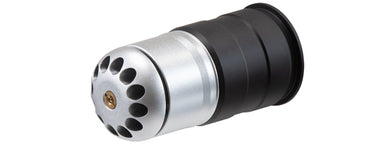 ZC-LD-03 Lancer Tactical 96 Round CNC Aluminum Airsoft 40mm Gas Grenade Shell (Color: Silver / Black)