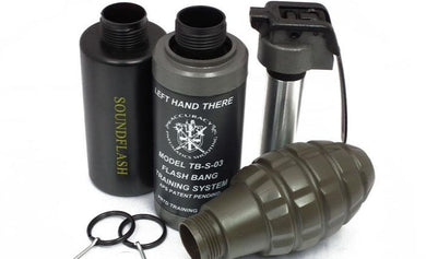 TB-03 Thunder B Airsoft Co2 Simulation Grenade (Package: 3 Shell Set / Flashbang)