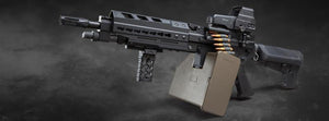 Krytac Full Metal Trident MK II LMG AEG Light Machine Gun with Keymod Handguard