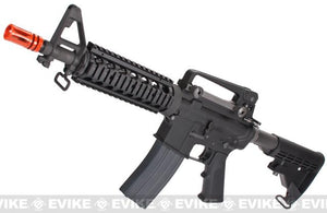WE Open Bolt Full Metal M4 CQB Airsoft Gas Blowback GBB Rifle - Black Edition