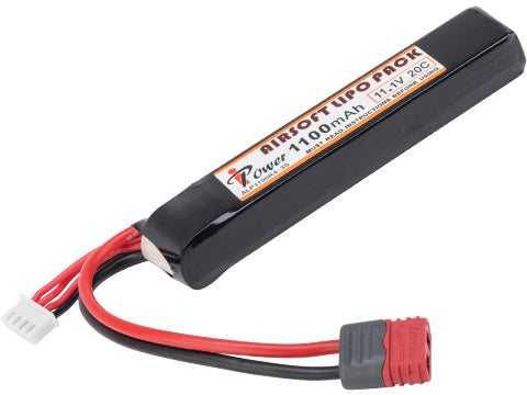 Intellect iPower 11.1v 1100mah 20c Airsoft Buffer Tube LiPo Battery Pack (Configuration: Deans)