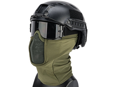 Matrix Shadow Fighter Headgear w/ Mesh Mouth Protector (Color: OD Green)