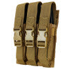 Condor Tactical Triple MP5 / SMG Magazine Pouch (Color: Coyote Brown)