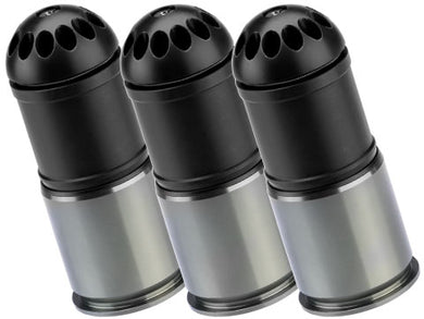 MAG 120rd POM Airsoft Gas Grenade Shell (Color: Black / Pack of 3)