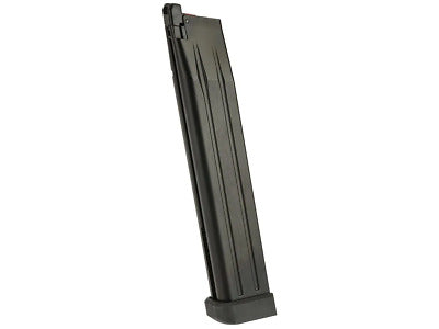 HXMG04 AW Custom Spec 50 Round Green Gas Extended Magazine for HI-CAPA Gas Blowback Airsoft Pistols - Black