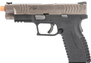 Springfield Armory Licensed XDM Gas Blowback Airsoft Training Pistol (Model: 4.5 Duty / Black w/ Antique Stainless Slide)