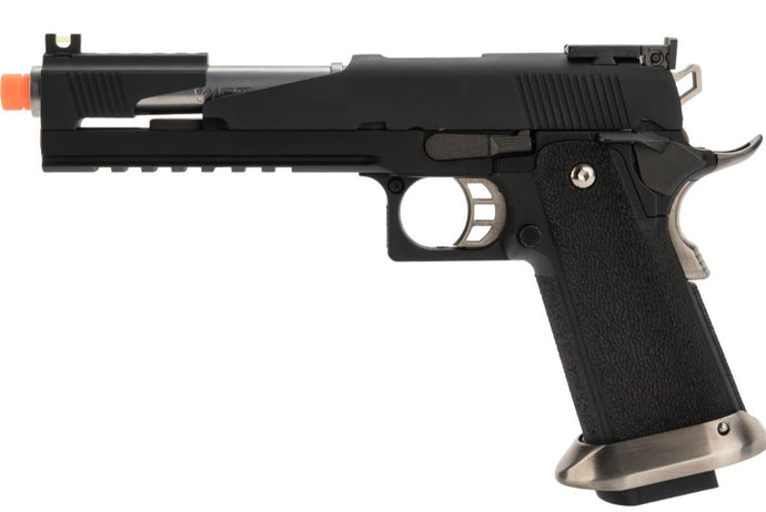 H018 WE-Tech Competition Series Hi-CAPA Gas Blowback Pistol (Model: Alpha Long Slide / Black / Standard Grip)